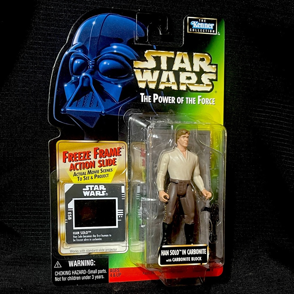 1997 Star Wars Power of the Force CARBONITE HAN SOLO 3.75” Freeze Frame Figure